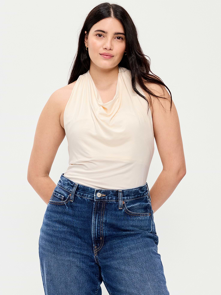 Image number 6 showing, Cowl-Neck Halter Top