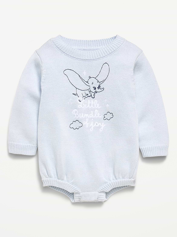 Barboteuse en tricot côtelé Dumbo de Disney© pour bébé