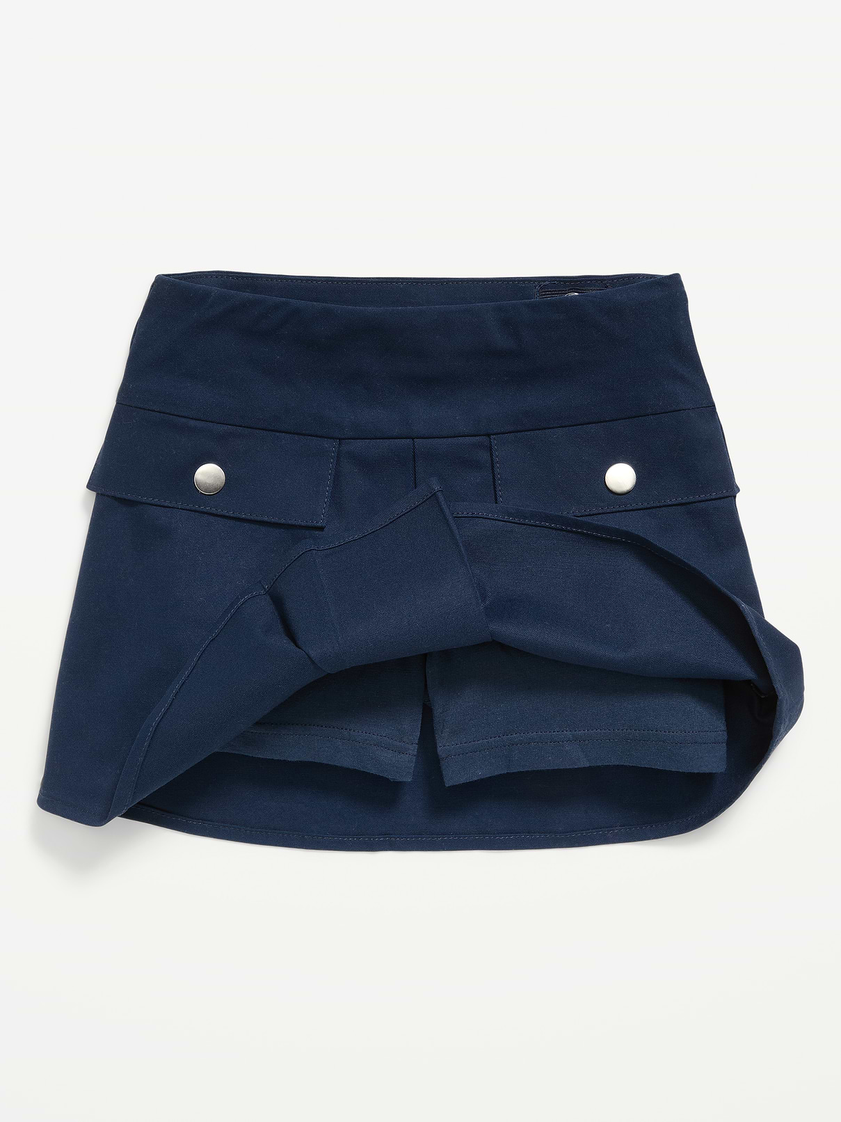 Image number 5 showing, School Uniform Front-Pleated Twill Skort for Girls