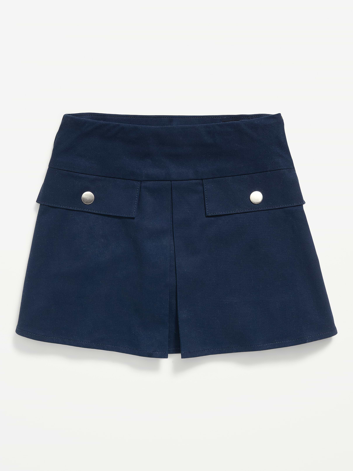 Image number 4 showing, School Uniform Front-Pleated Twill Skort for Girls
