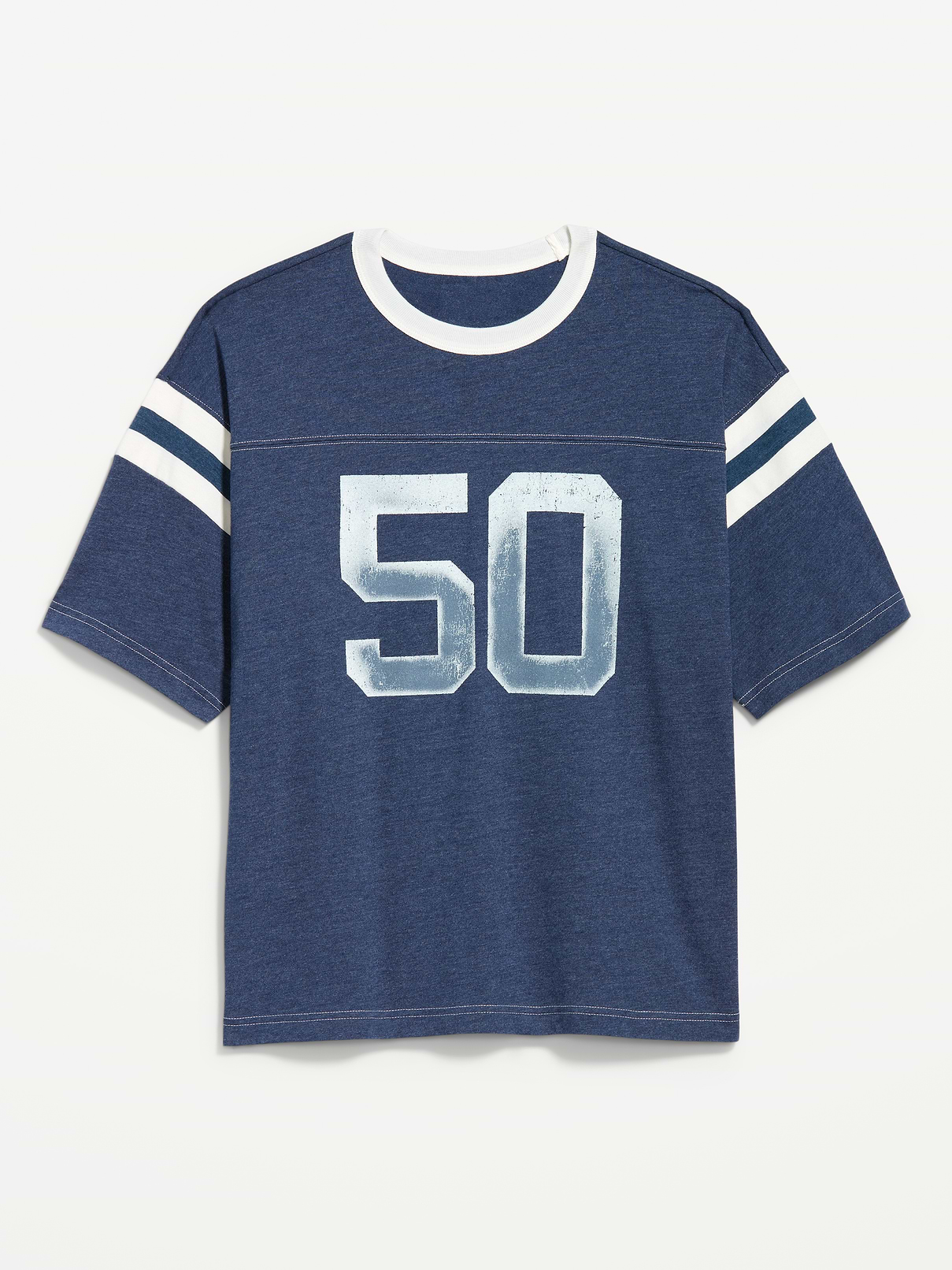 Image number 1 showing, Heavyweight Short-Sleeve Football-Style T-Shirt