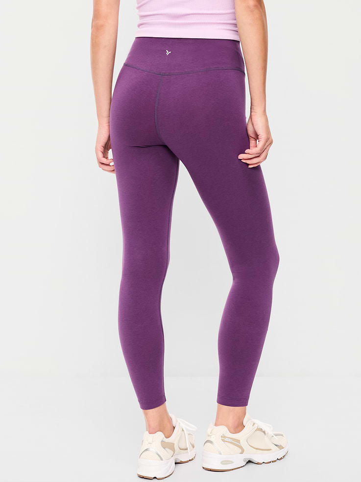 Image number 2 showing, High-Waisted PowerChill 7/8 Cotton Leggings