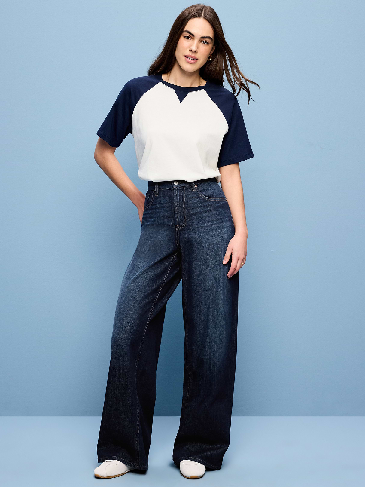 High-Waisted Baggy Wide-Leg Stretch Jeans - Aubrieta by Old Navy