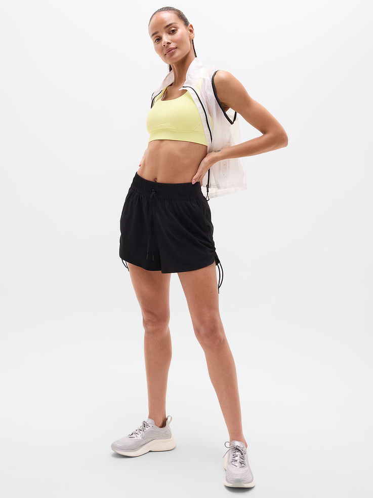 Image number 2 showing, Weekender High Rise Ruched Run Short