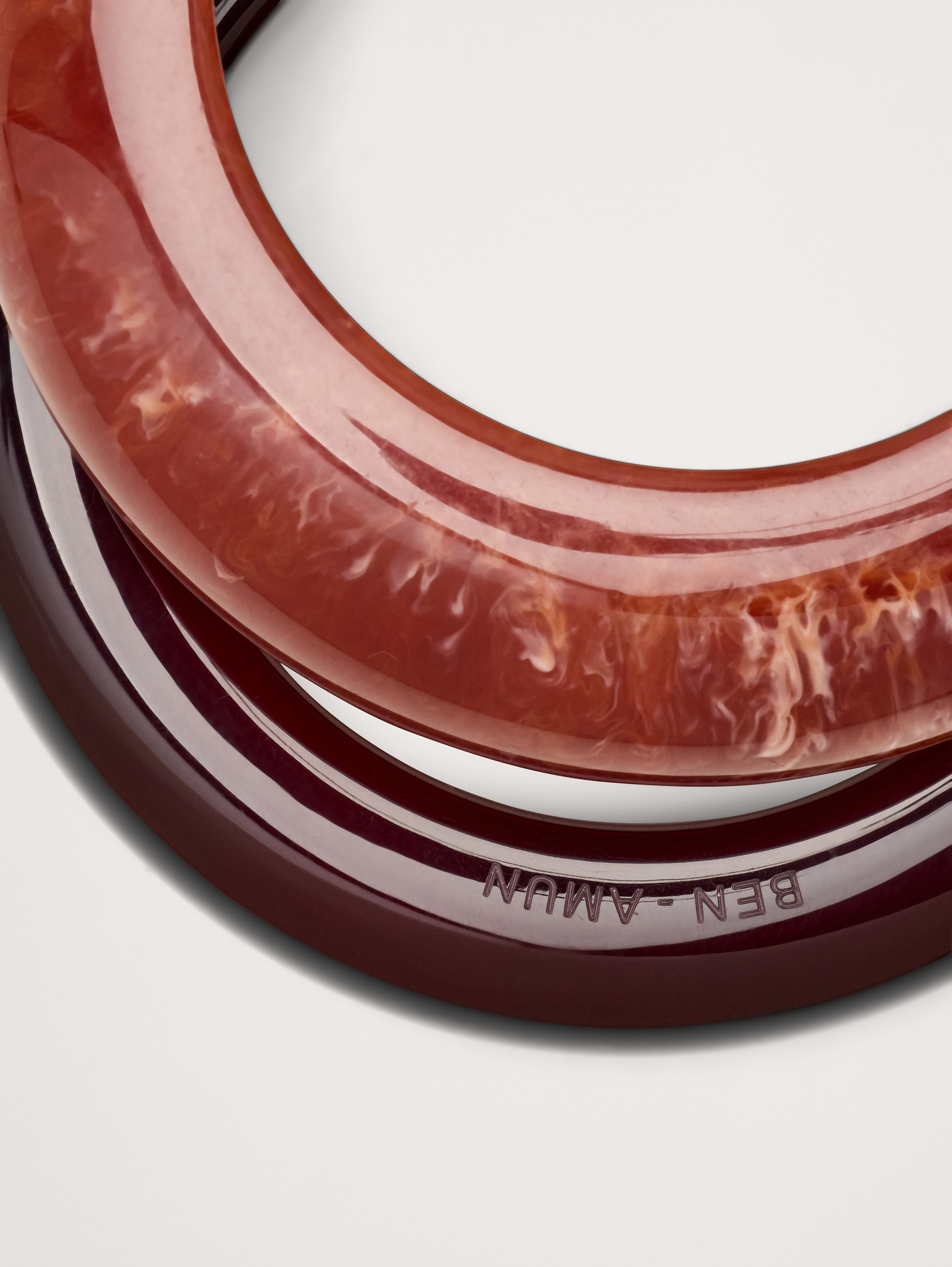 Image number 3 showing, Resin Medium Bangles Set by Ben Amun