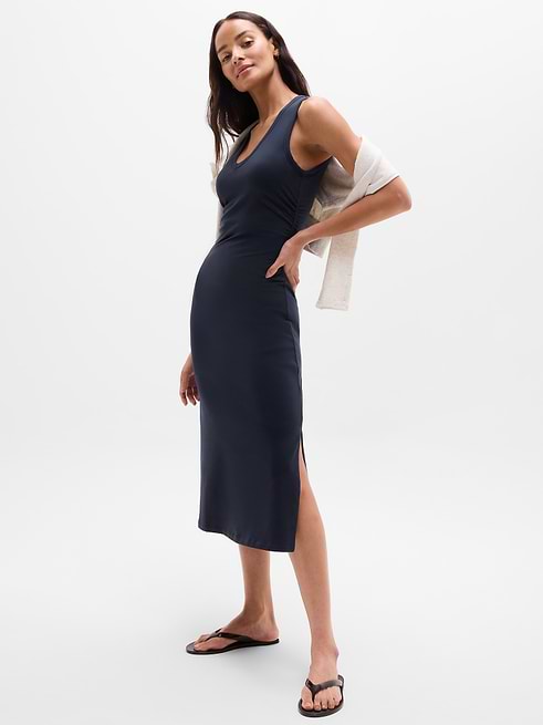 athleta dresses Black Size XS Dress  Swap Boutique yet fully covered sensation FAVE Athleta Shorebreak Swimsuit Dress -