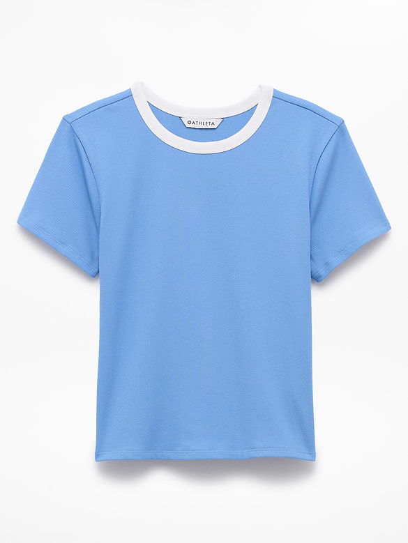 Signature Rib Crop Tee