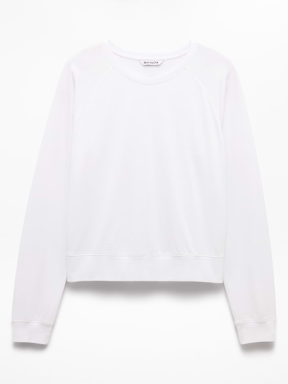 Airy Cotton Terry Crew Sweatshirt
