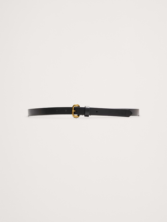 Ceinture fine en cuir