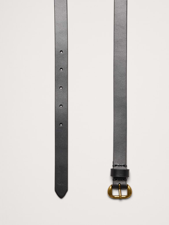 Ceinture fine en cuir