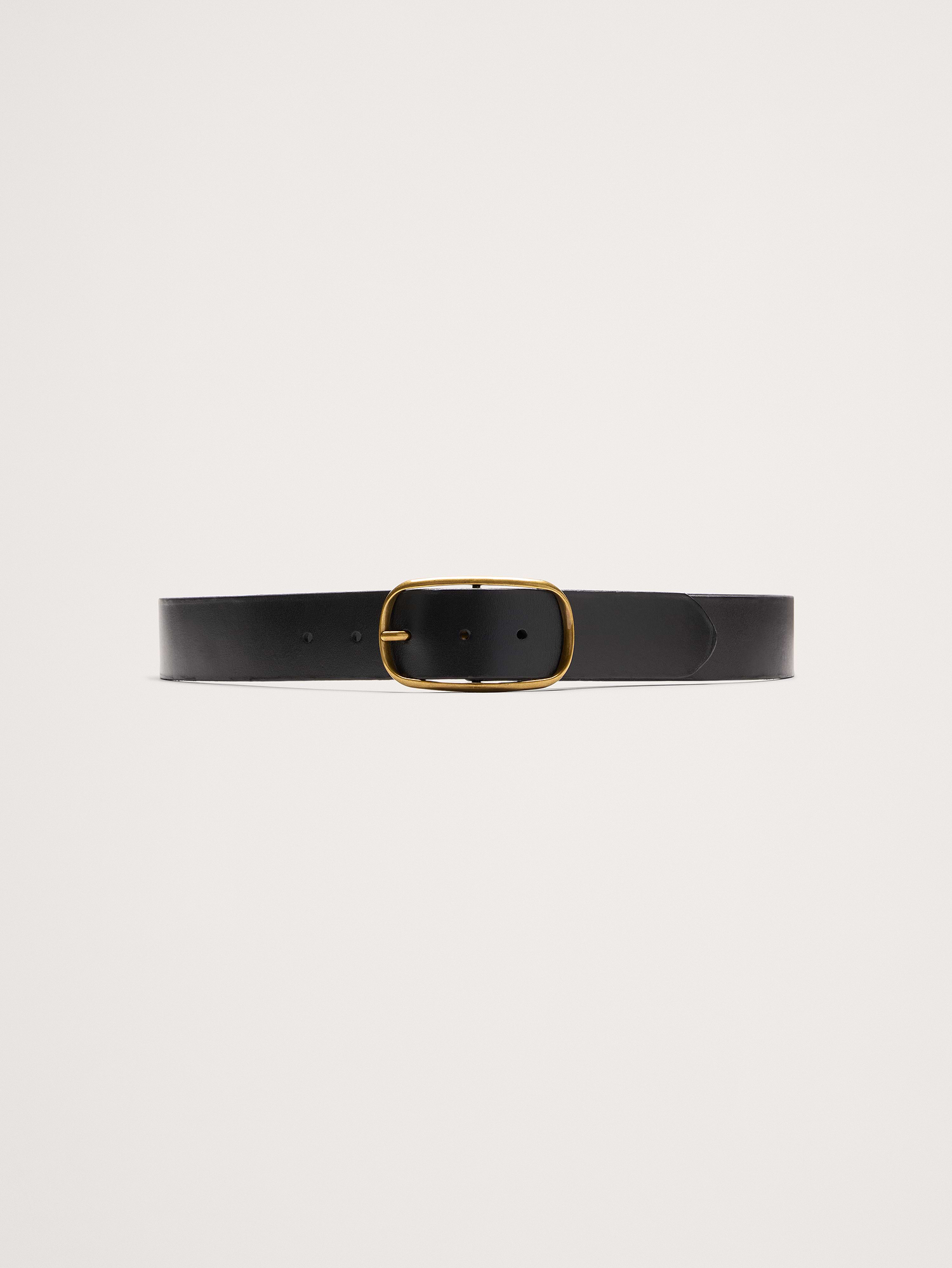Banana Republic Leather Oval-Buckle Belt INTERNATIONAL SHIPPING