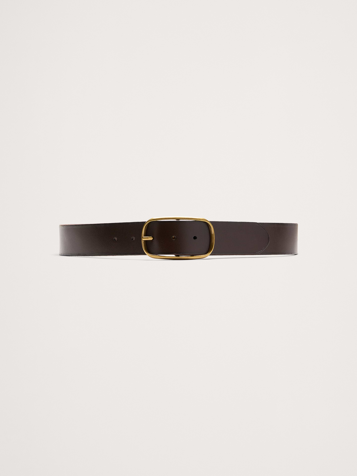 L'image numéro 1 présente Ceinture en cuir à boucle ovale