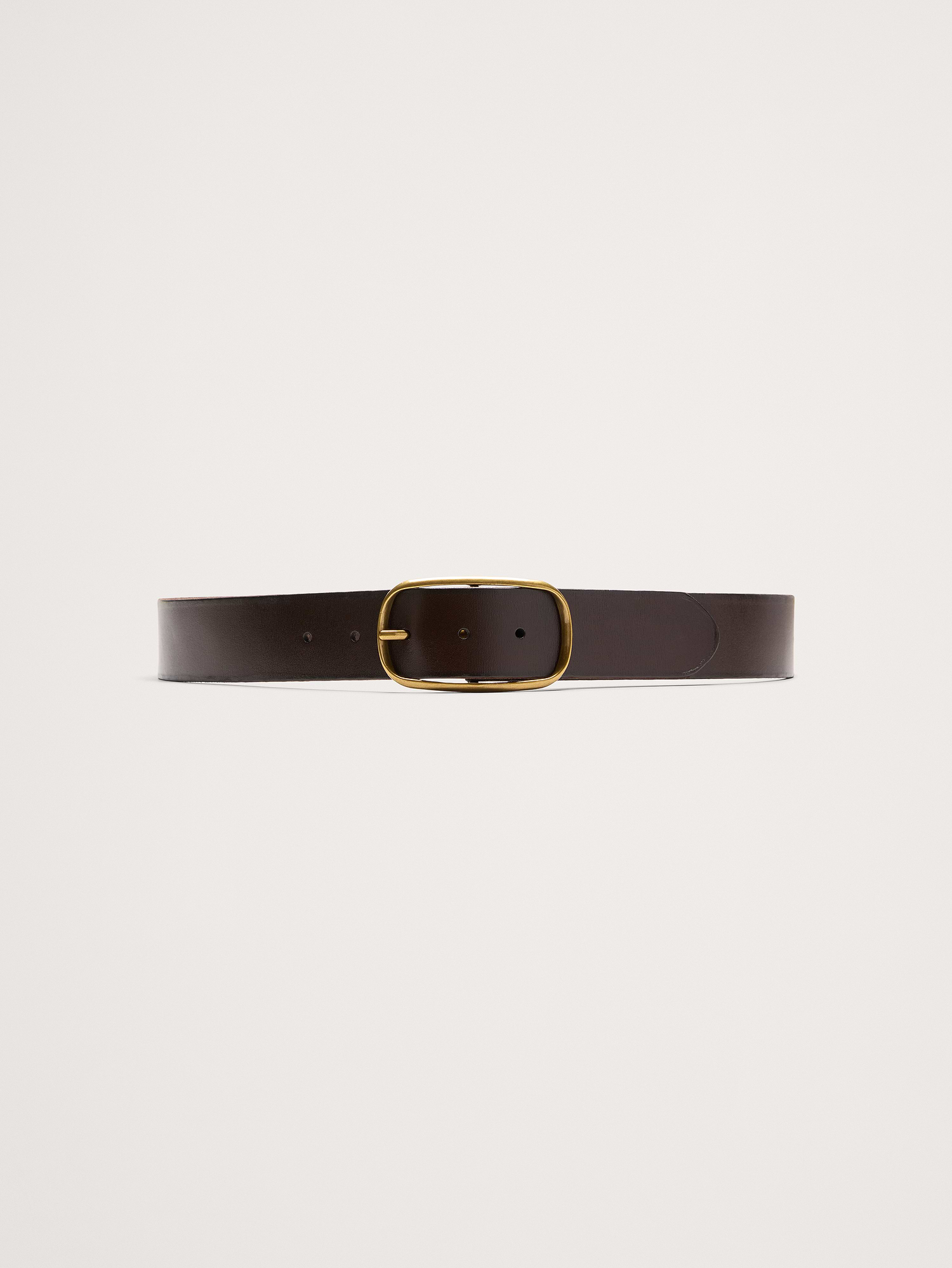 Banana Republic Leather Oval-Buckle Belt INTERNATIONAL SHIPPING