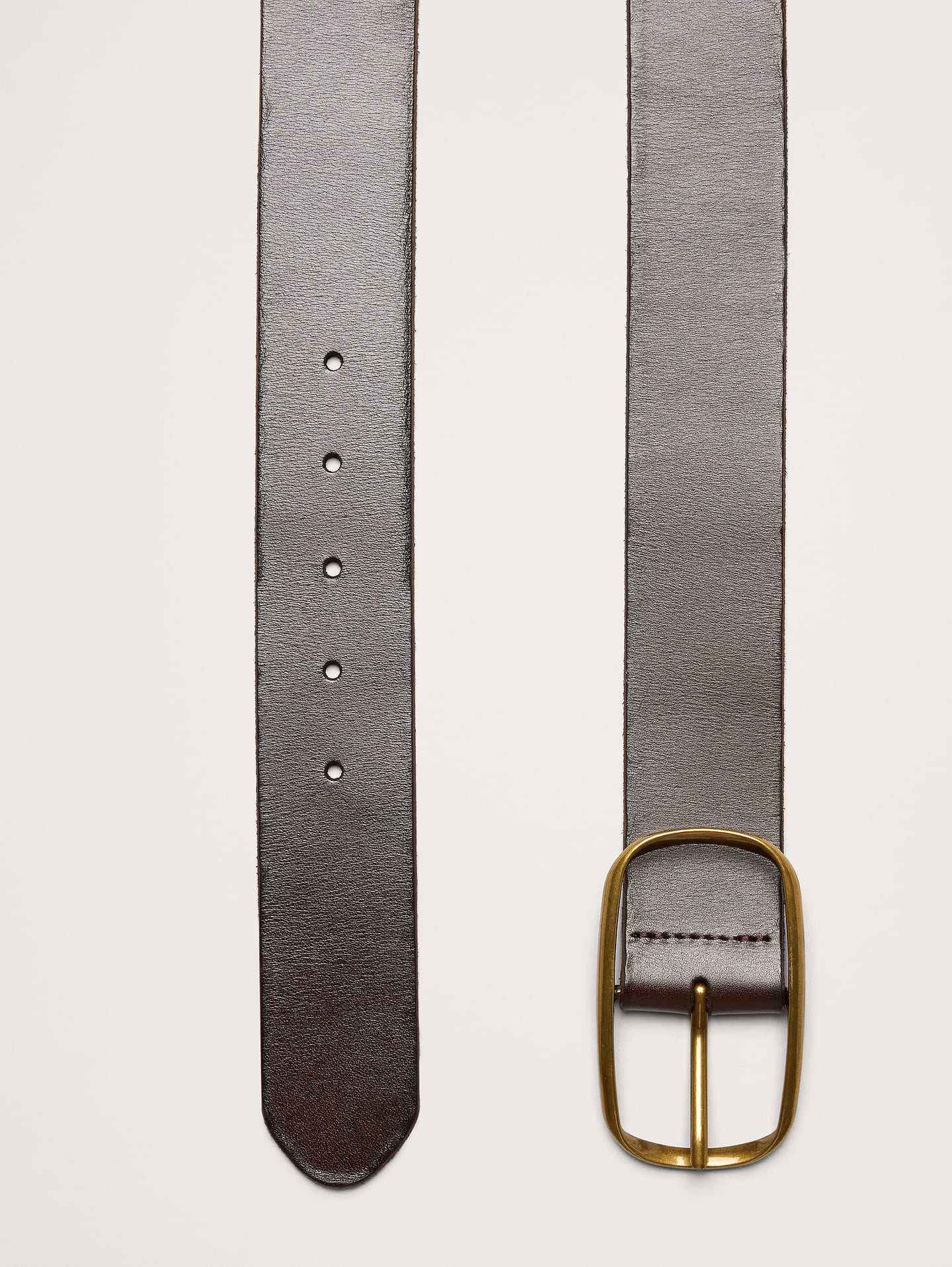 L'image numéro 3 présente Ceinture en cuir à boucle ovale
