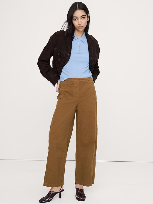 Mid-Rise Relaxed Painter Pull-On Pant