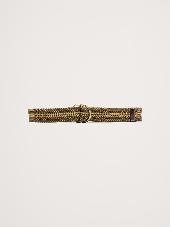 Ceinture tissée à anneaux