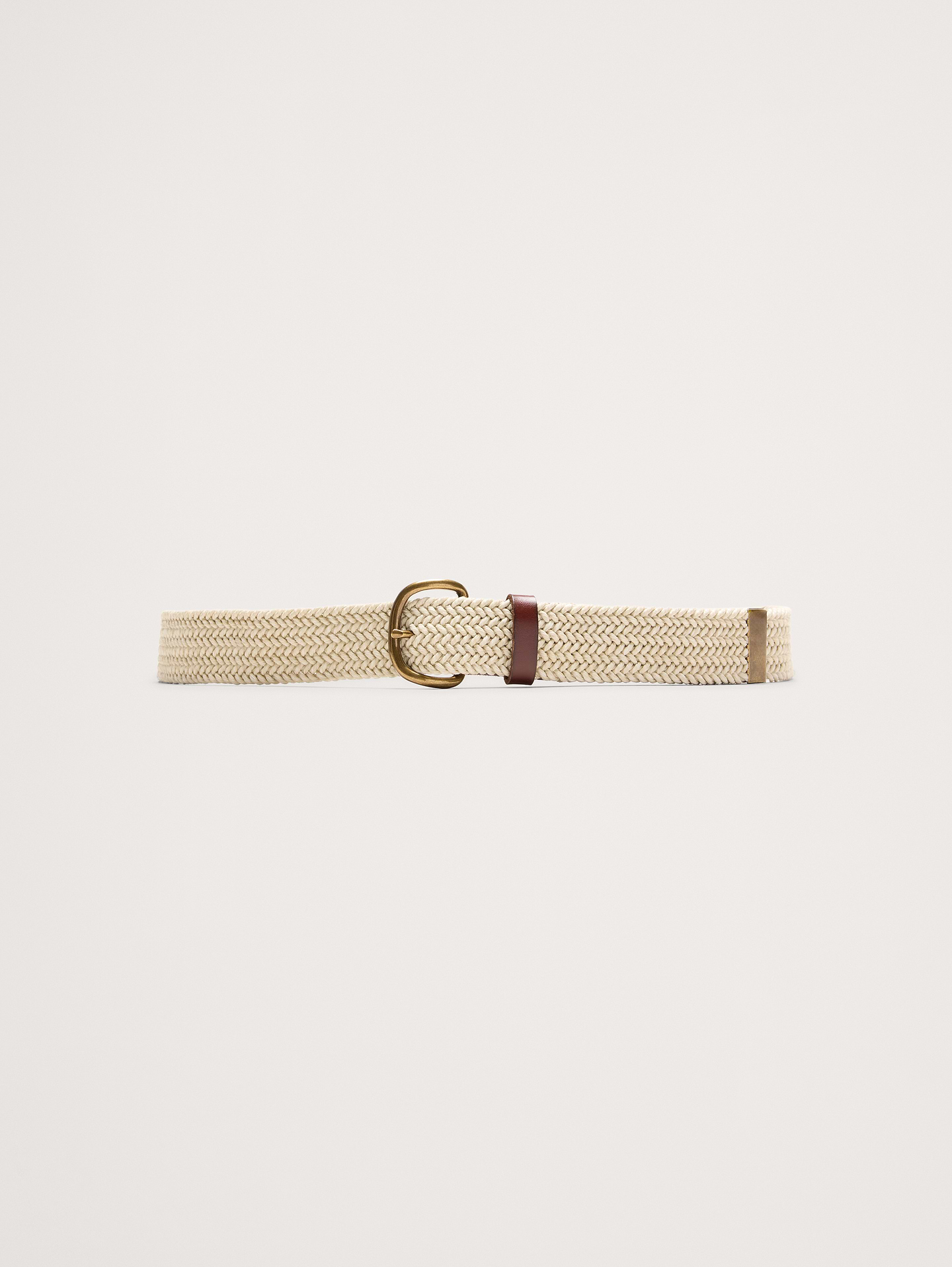 Image number 1 showing, Woven Cotton Slider Belt