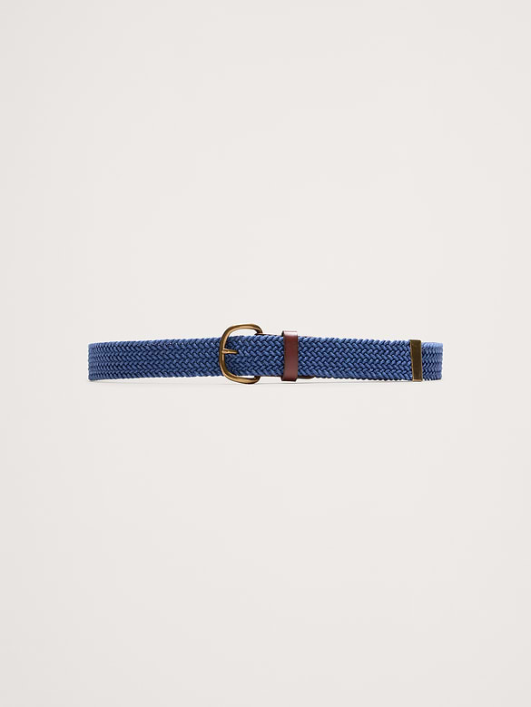 Ceinture en coton tissé à anneaux