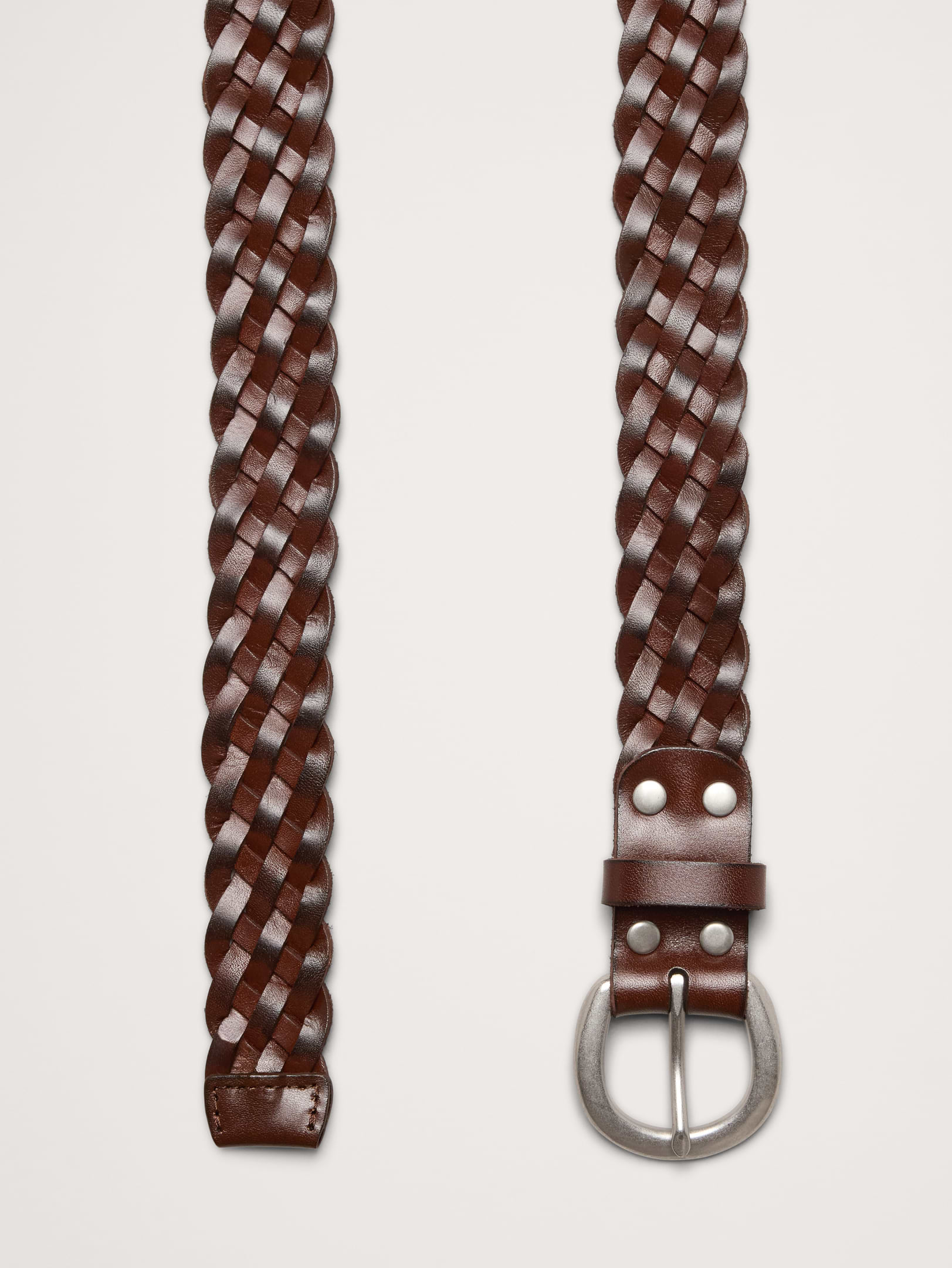 L'image numéro 3 présente Ceinture en cuir tressé