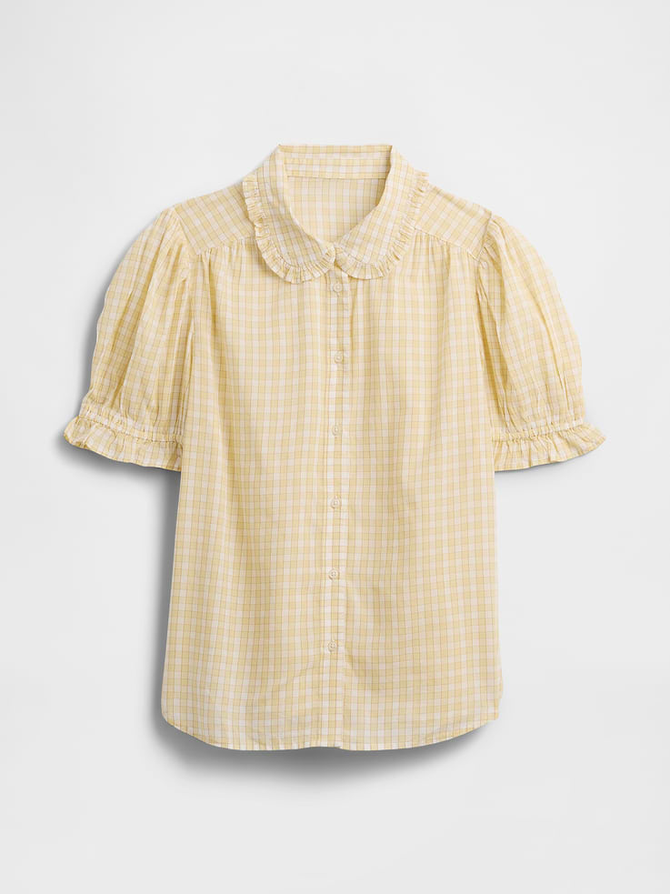 Image number 5 showing, Relaxed Voile Puff Sleeve Top