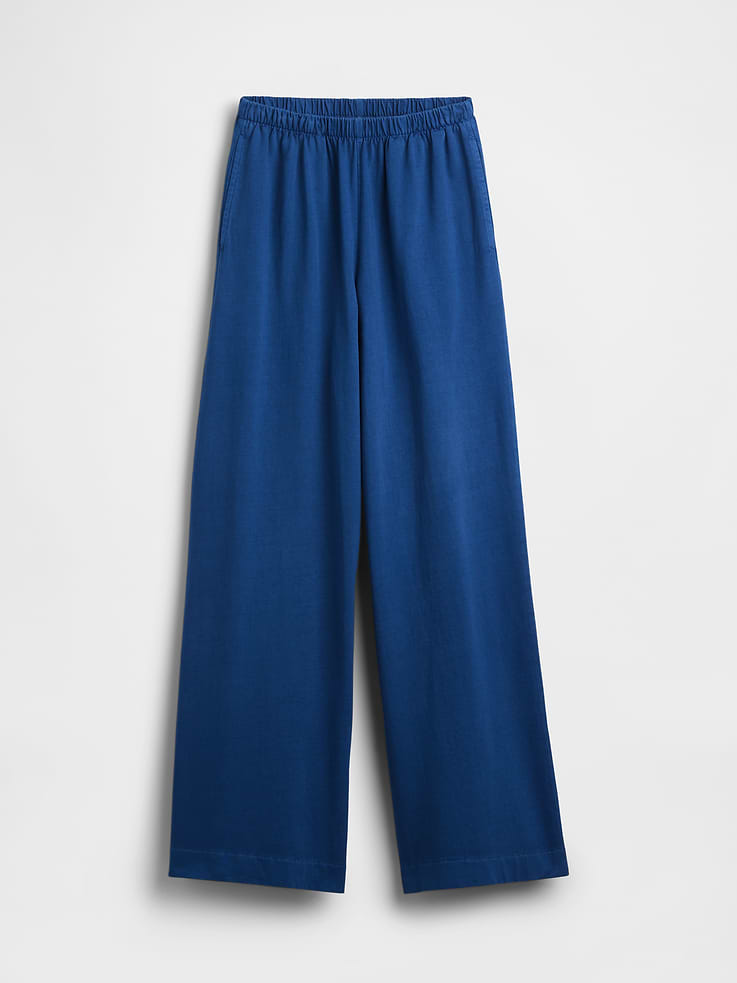 L'image numéro 6 présente Pantalon en tricot à jambe large