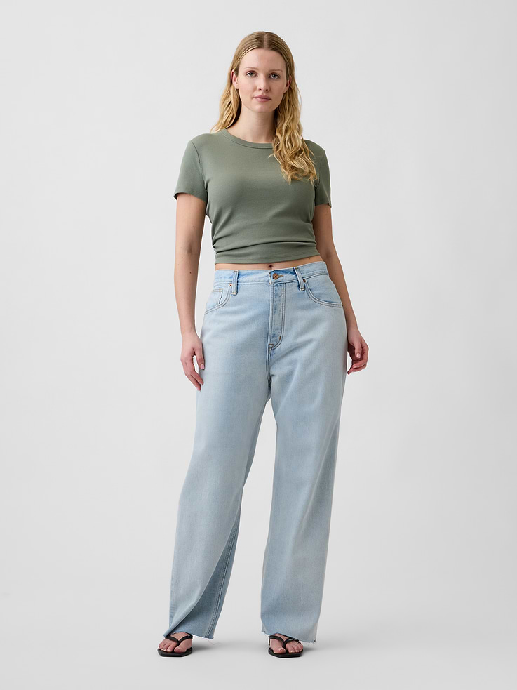 Image number 5 showing, Low Slung Relaxed Straight Jeans