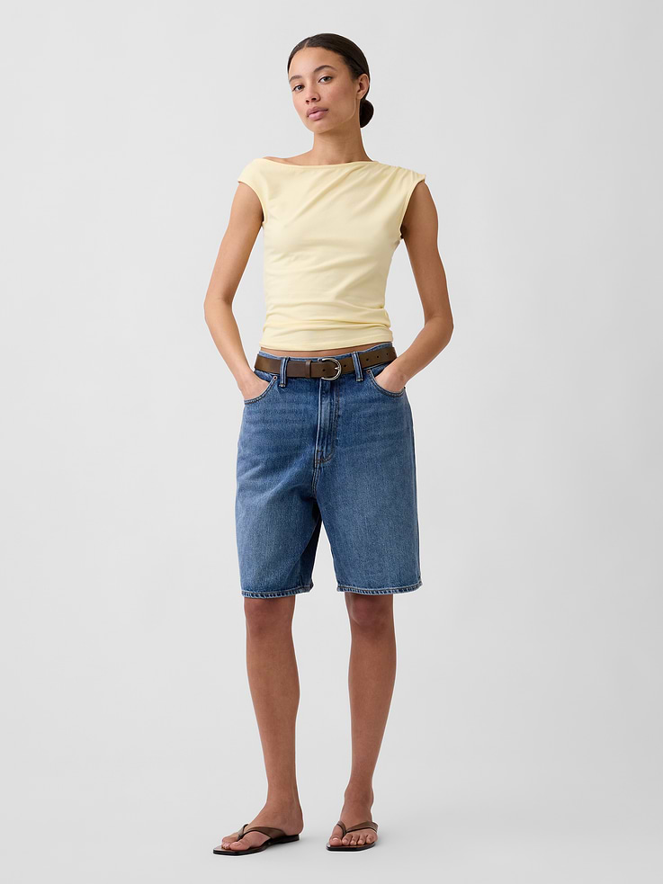 Image number 3 showing, Stretch Jersey Off-Shoulder Top