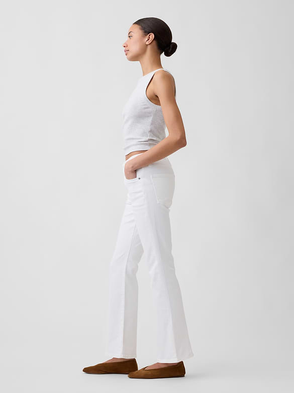 Mid Rise Boot Jeans