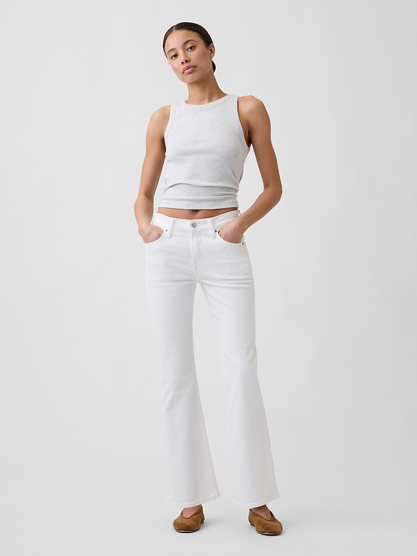 Mid Rise Boot Jeans