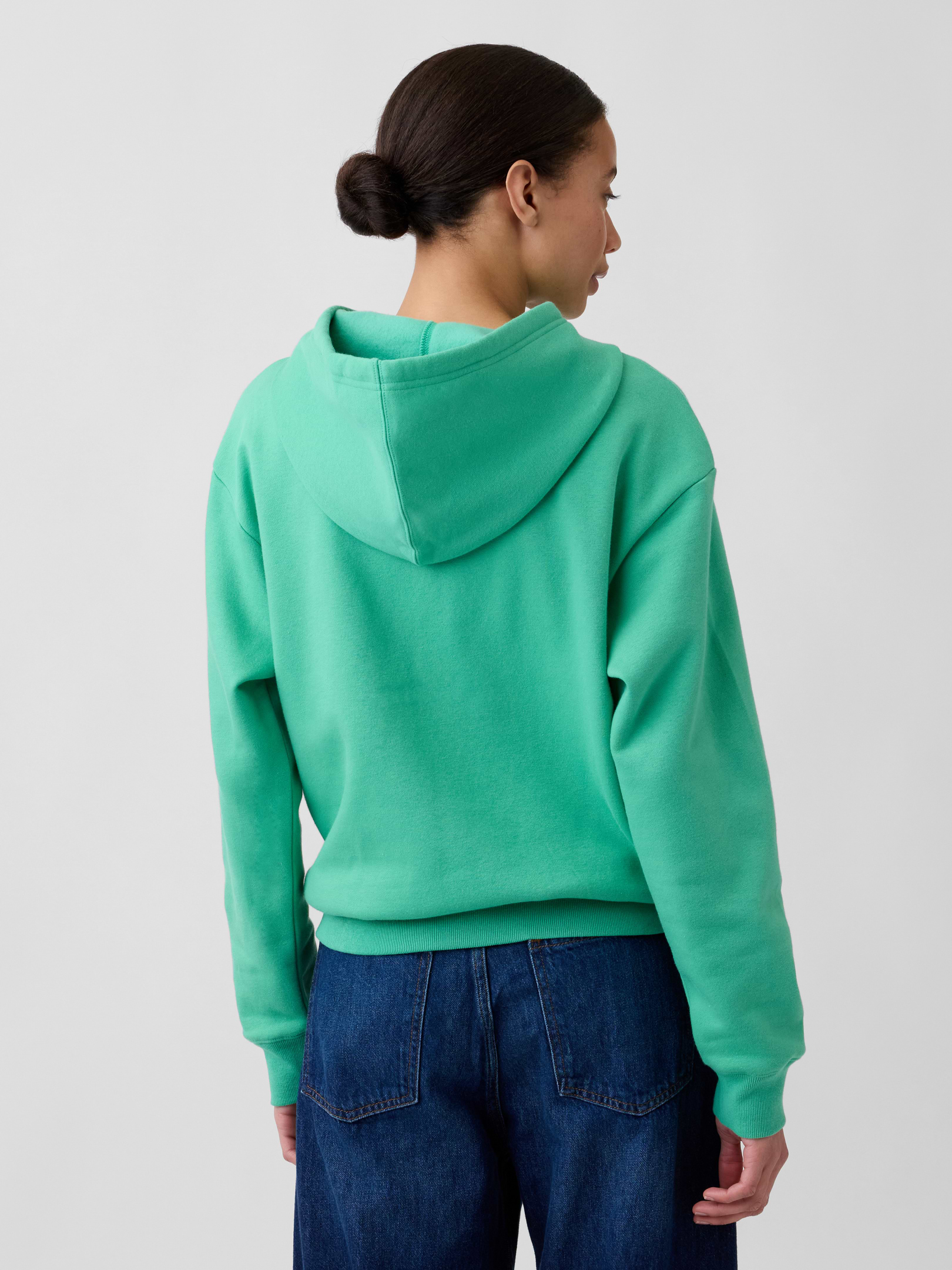 Relaxed Gap Logo Zip Hoodie | Gap Factory