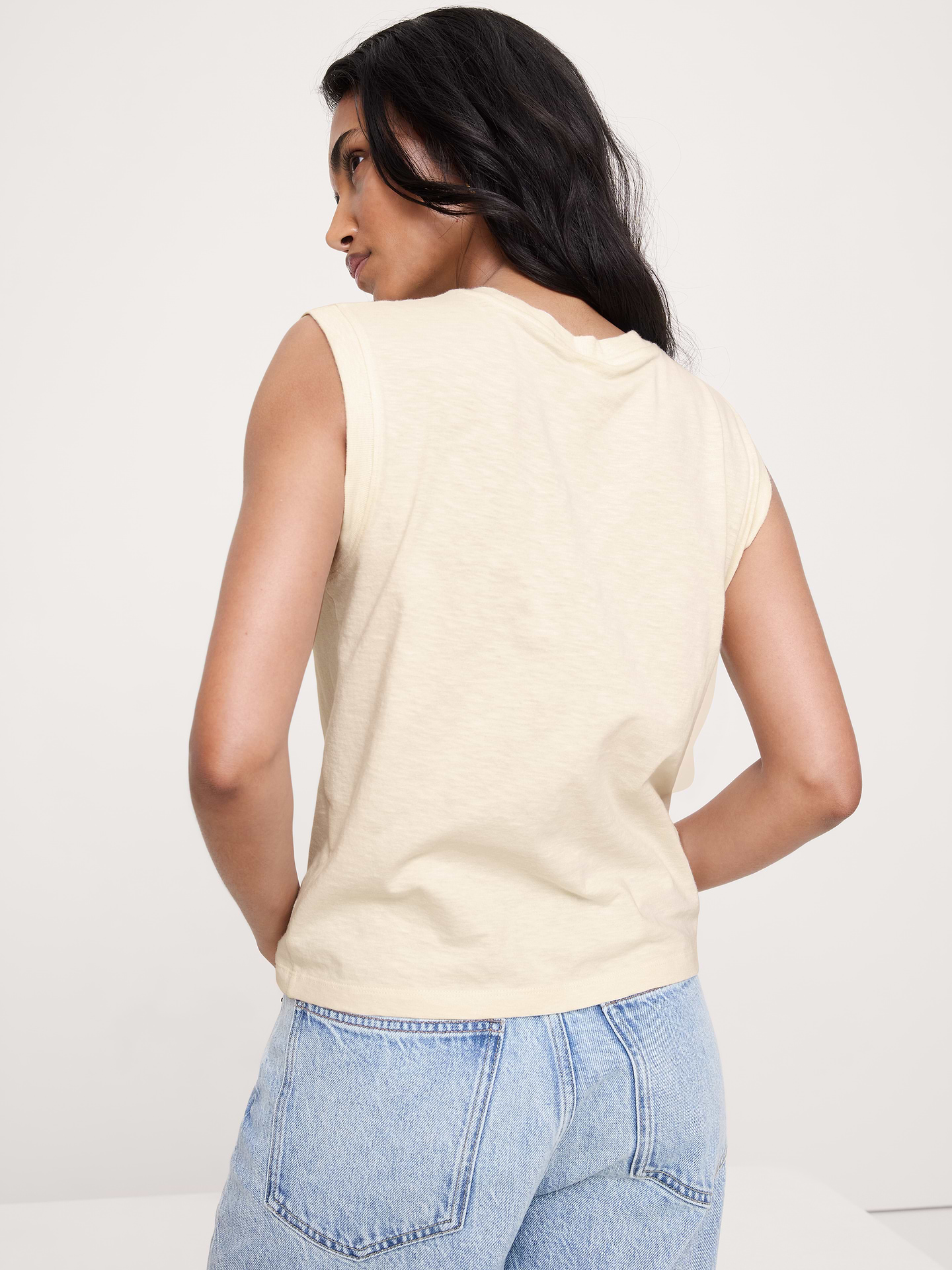 L'image numéro 2 présente Camisole en coton flammé