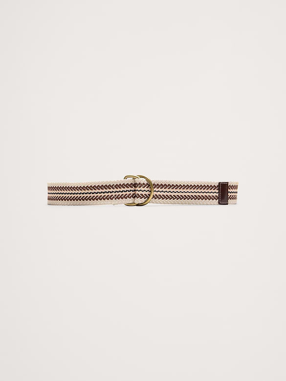 Ceinture tissée à anneaux