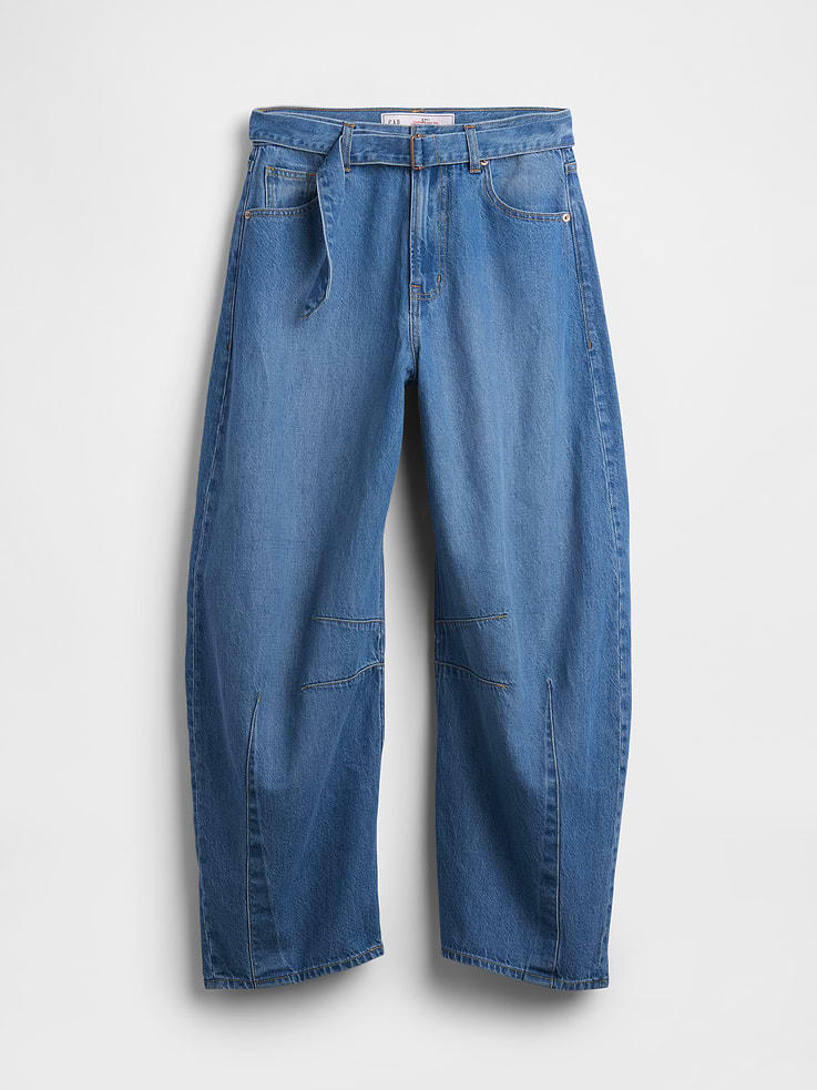 Image number 5 showing, High Rise UltraSoft Belted Horseshoe Jeans