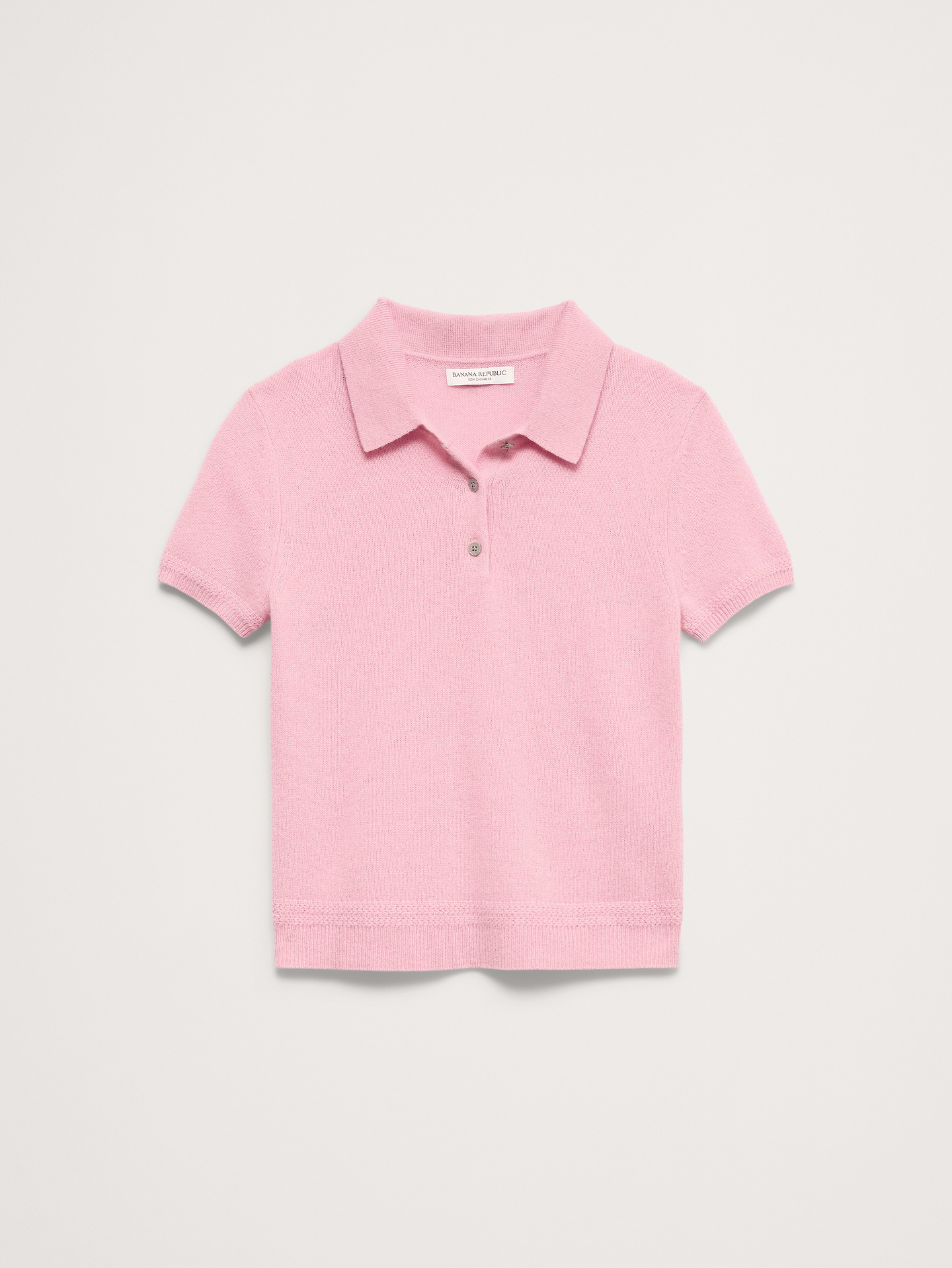 Image number 2 showing, Lightweight Cashmere Short-Sleeve Sweater Polo
