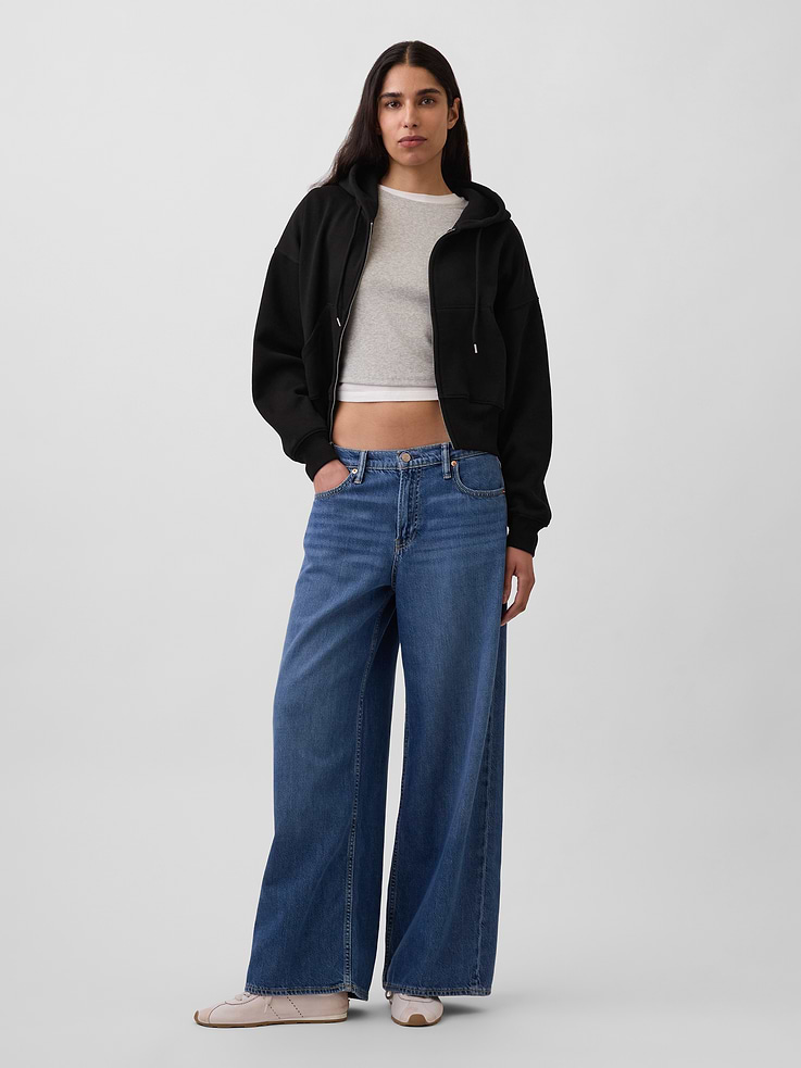 Image number 2 showing, VintageSoft Wedge Zip Hoodie