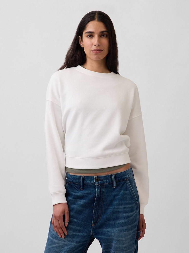 Image number 1 showing, VintageSoft Wedge Crew Sweatshirt