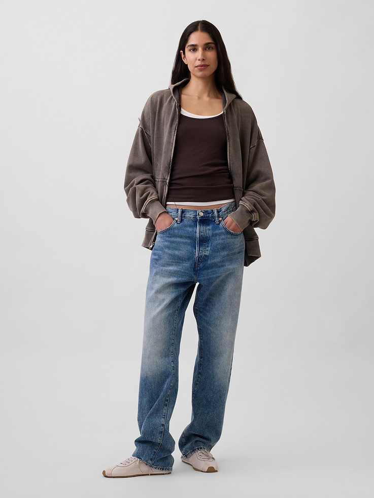 Image number 6 showing, Adult Heavyweight Oversized Zip Hoodie
