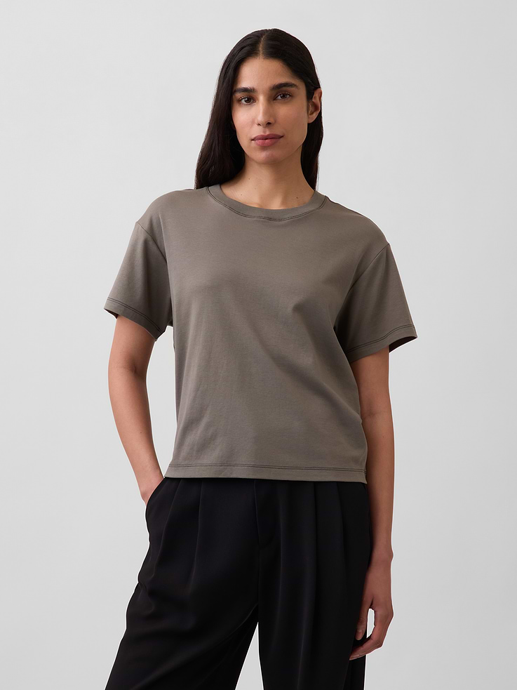 Image number 1 showing, Supima® Cotton Relaxed T-Shirt