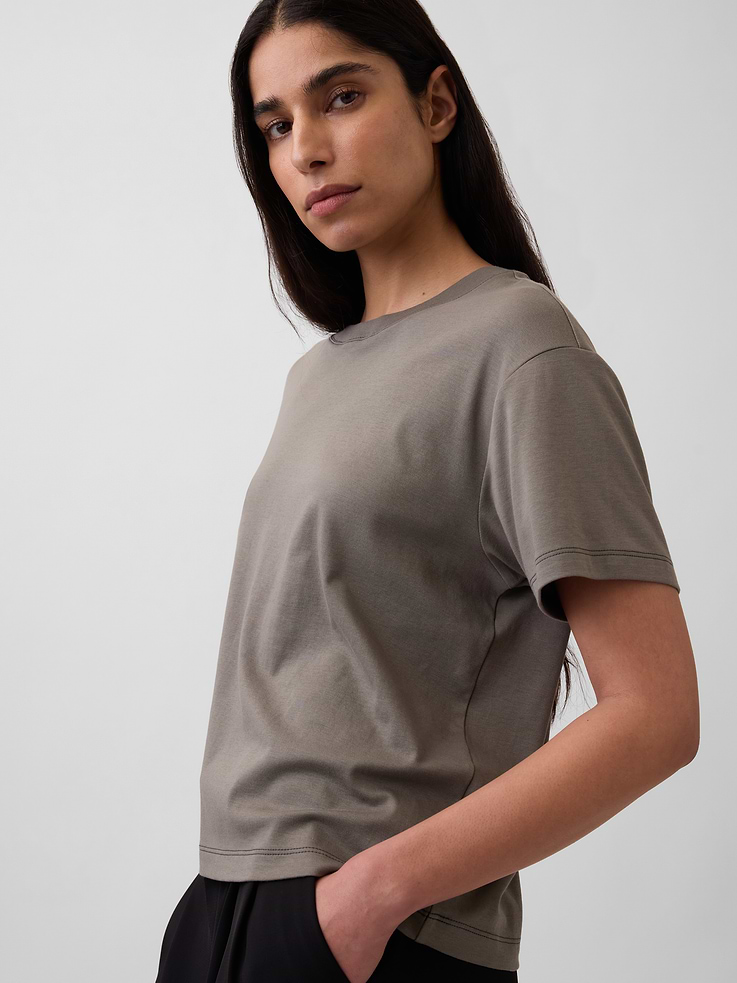 Image number 4 showing, Supima® Cotton Relaxed T-Shirt