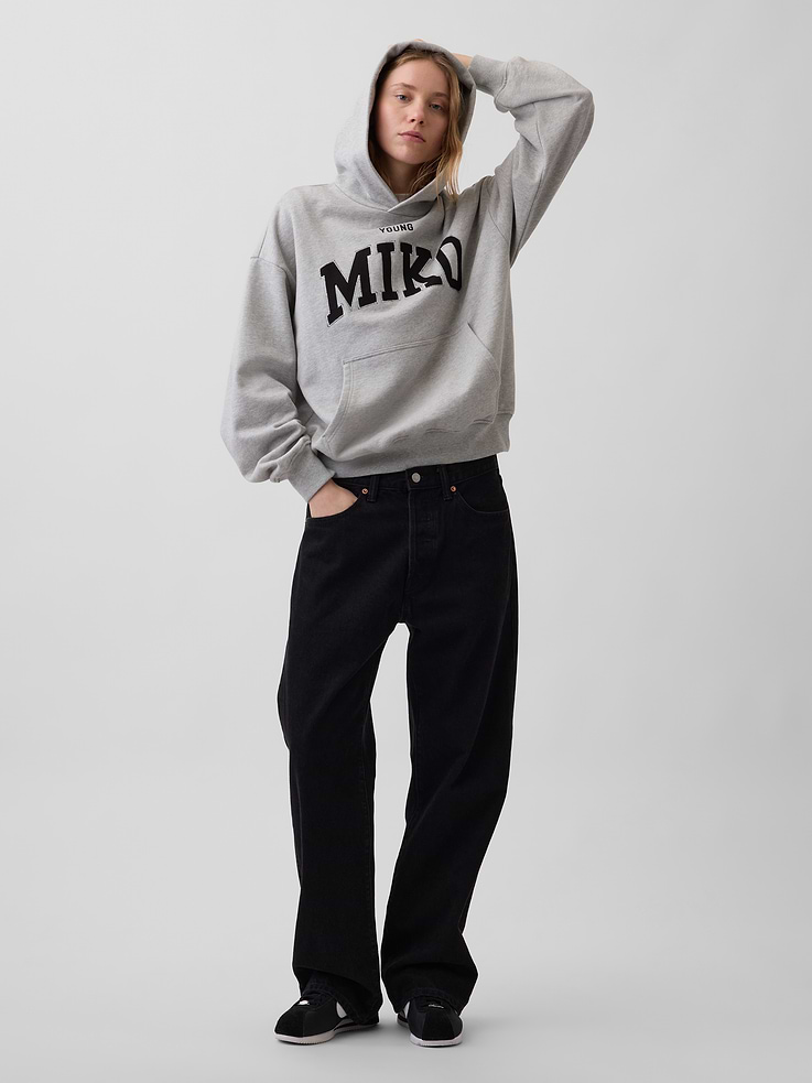 Image 2 of 9, Young Miko Adult Heavyweight Logo Hoodie