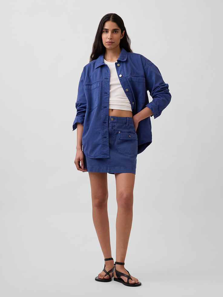 L'image numéro 2 présente Veste-chemise surdimensionnée