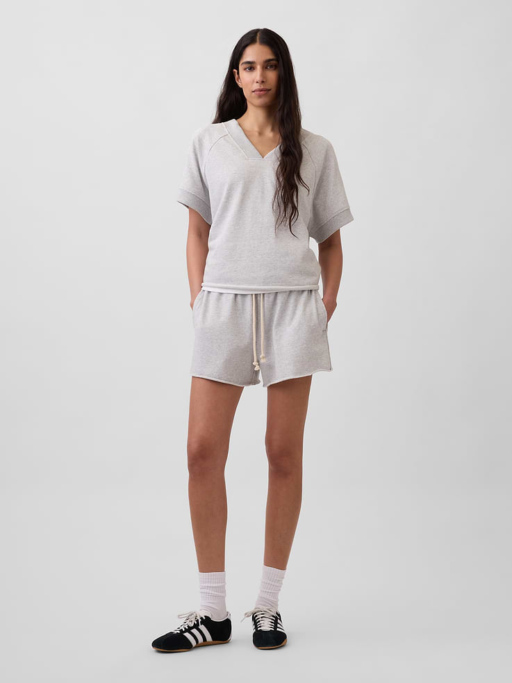 Image number 5 showing, VintageSoft Terry Oversized V-Neck Sweatshirt