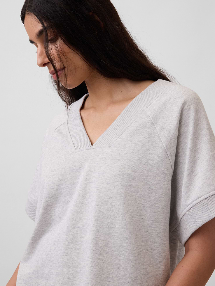 Image number 4 showing, VintageSoft Terry Oversized V-Neck Sweatshirt