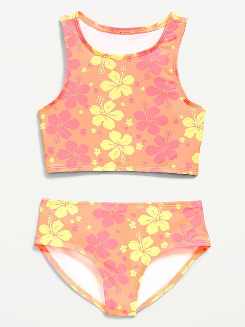 Printed Printed Tankini Swim Set for Girls on clearance at Old Navy — 40% off