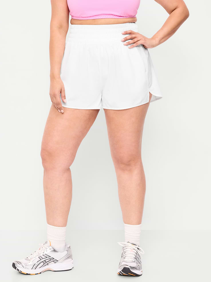 Image number 6 showing, Extra High-Waisted Crinkle Run Shorts -- 3-inch inseam