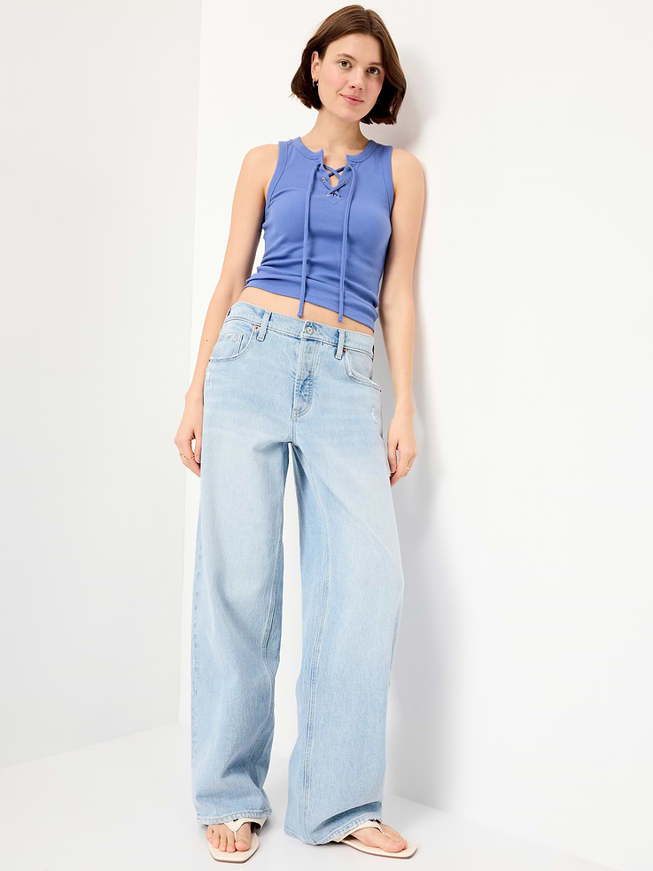Image number 3 showing, Lace-Up Tank Top