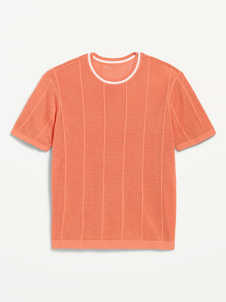 Image number 4 showing, Relaxed Mesh-Knit T-Shirt