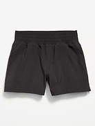 Image number 4 showing, High-Waisted StretchTech Performance Shorts for Girls