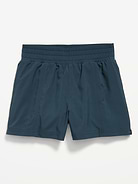 Image number 4 showing, High-Waisted StretchTech Performance Shorts for Girls