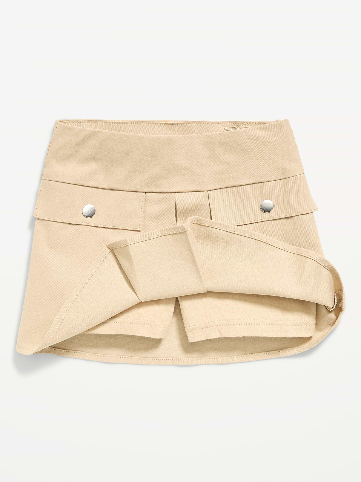 Image number 5 showing, School Uniform Front-Pleated Twill Skort for Girls